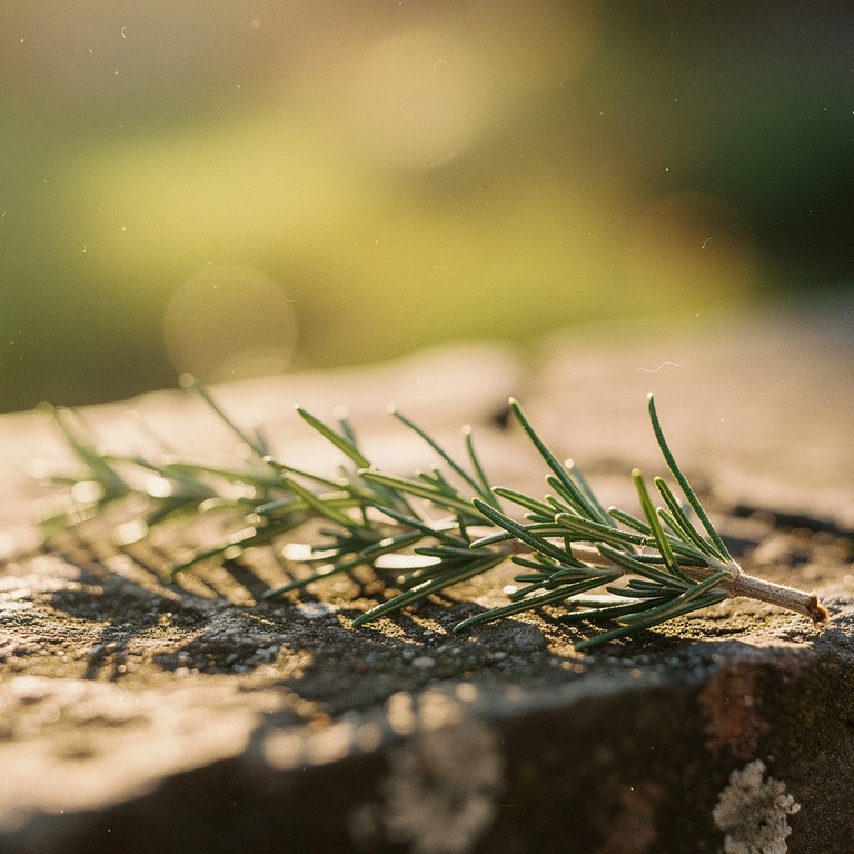 A sprig of fresh rosemary, symbolizing neuroplasticity and c... | ShopAyahuascaRetreats