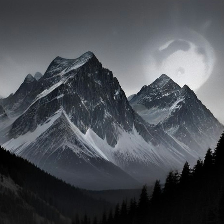 Full moon rising behind silhouetted mountain peaks | ShopAyahuascaRetreats