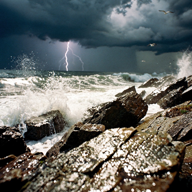 A dramatic, stormy sky with dark, foreboding clouds and a fe... | ShopAyahuascaRetreats