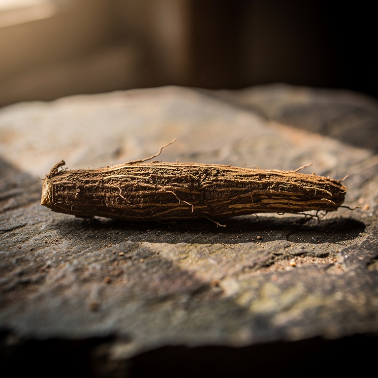 A macro photograph of a Tabernanthe iboga root on a stone su... | ShopAyahuascaRetreats