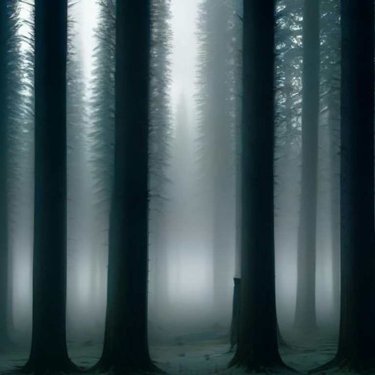 Northern lights over a spruce forest, cool green glow | ShopAyahuascaRetreats