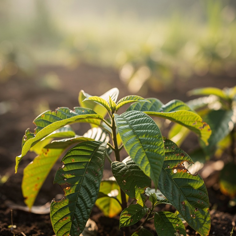 Coca plant leaves in bright morning sunshine, sharp green de... | ShopAyahuascaRetreats