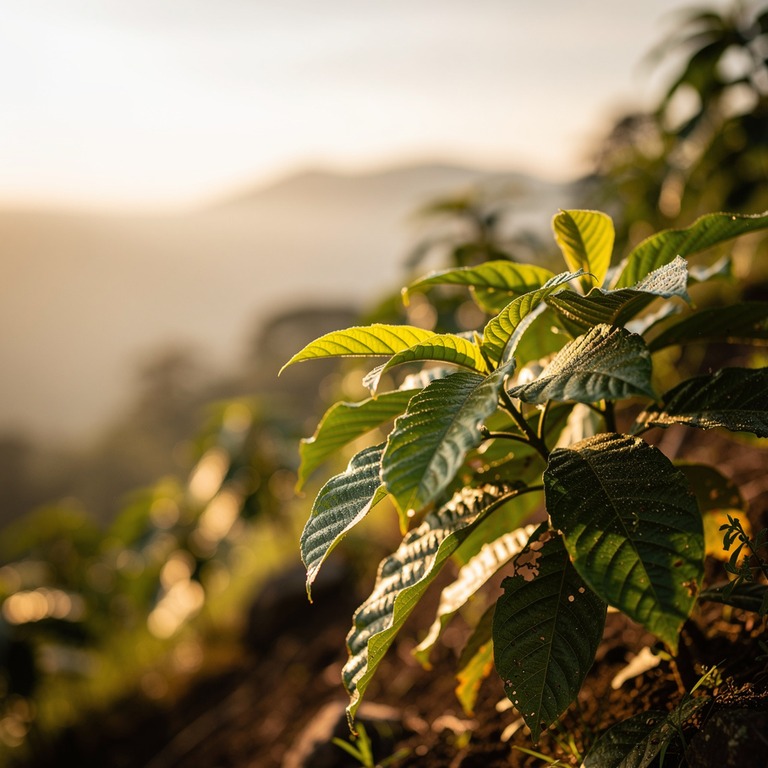 Coca plant leaves in bright morning sunshine, sharp green de... | ShopAyahuascaRetreats