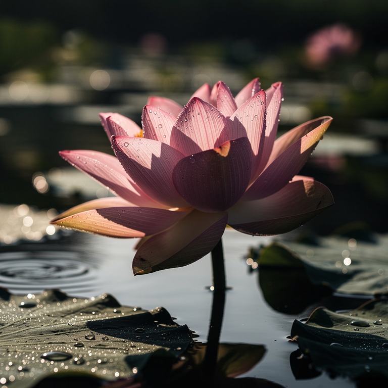 A detailed macro shot of a lotus flower blooming in a peacef... | ShopAyahuascaRetreats