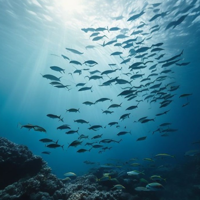 A school of fish swimming together in synchronized patterns ... | ShopAyahuascaRetreats