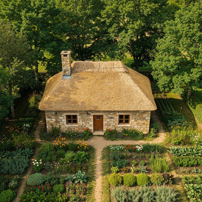 A simple, rustic stone cottage, nestled among the trees, wit... | ShopAyahuascaRetreats