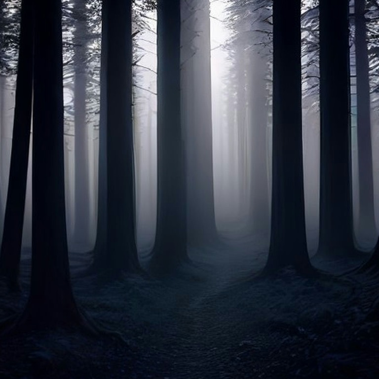 Thick morning fog rolling through redwood trunks | ShopAyahuascaRetreats