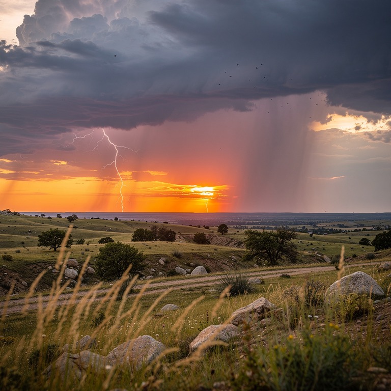 A dramatic, stormy sky at sunset, with dark clouds and light... | ShopAyahuascaRetreats