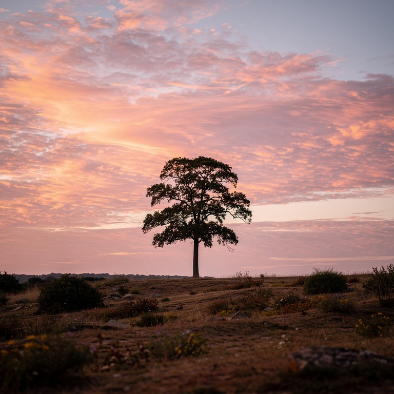 A stunning sky at sunset, with vibrant hues of pink and oran... | ShopAyahuascaRetreats