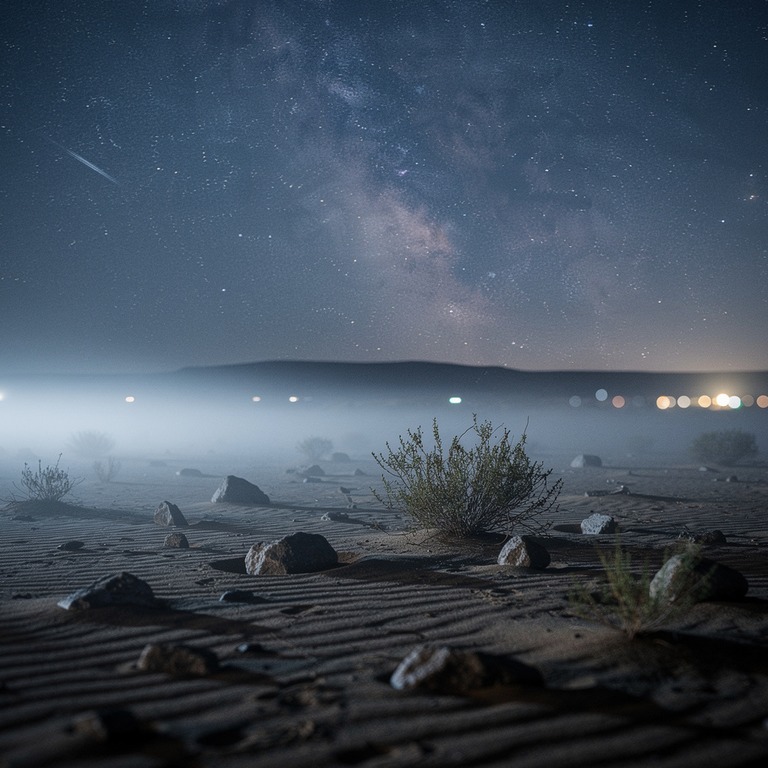 Milky Way arching over a dark desert horizon | ShopAyahuascaRetreats