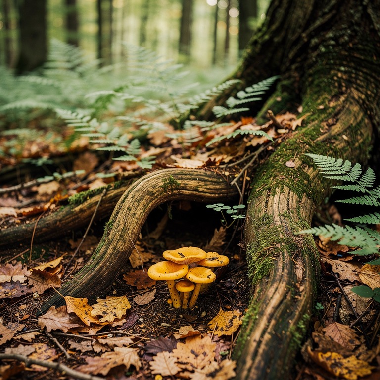 A delicate, golden light illuminates a small cluster of chan... | ShopAyahuascaRetreats