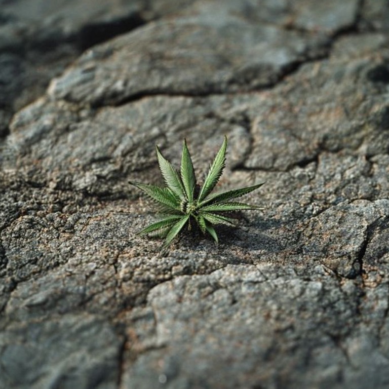 A detailed, macro shot of a single, dried cannabis seed, lyi... | ShopAyahuascaRetreats