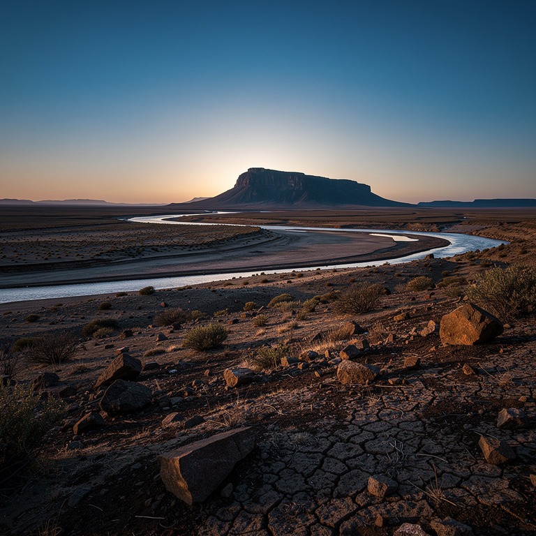 A vast, empty valley stretches beneath a clear blue sky, wit... | ShopAyahuascaRetreats