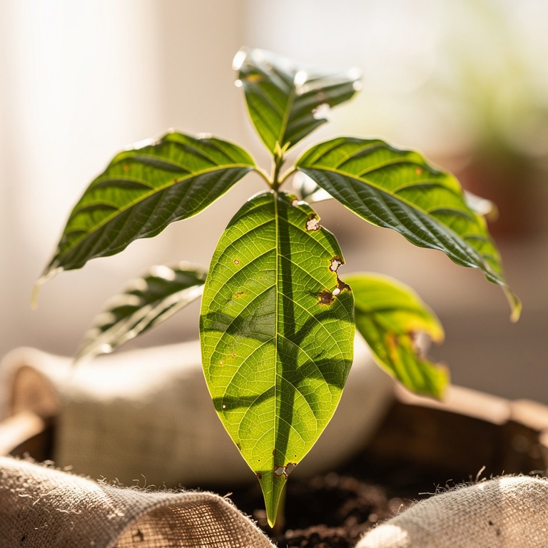 Coca plant leaves in bright morning sunshine, sharp green de... | ShopAyahuascaRetreats